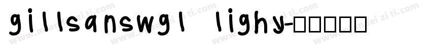 gillsanswgl lighy字体转换